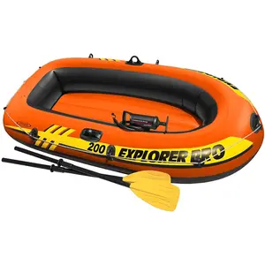 Hot-sale Intex 58357 Inflatable Raft Boat Set Inflatable Fishing Boat with outboard motor rigid inflatable boat china