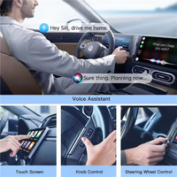 Adaptateur sans fil CarPlay Android Auto 2 en 1 Boîte Adaptateur sans fil Convertir filaire en sans fil CarPlay Dongle Plug