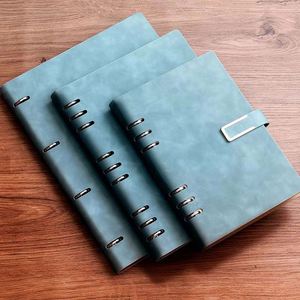 Libreta de Anillas Personalizada al por Mayor, con Tapa Dura de Cuero, Hojas Sueltas, Organizador, Diario, A5/A6, Carpeta Ejecutiva - Product Image 1