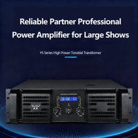 Amplificateur de puissance professionnel YS-1800, analogique, classe H, 2 canaux, 2*1800W 8ohm, 2*5400W 2ohm, amplificateur de puissance pour DJ et scène