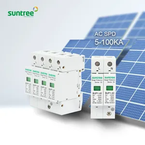 power strip surge protector lighting arrester surge protection device AC solar system spd 20KA 40KA