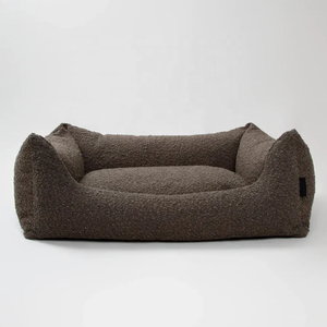 Cama <span class=keywords><strong>rectangular</strong></span> lavable a máquina para perro Boucle de lujo personalizada con funda - Product Image 4