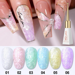 HS fournisseur d'ongles métal Gel peinture Rose or argent UV <span class=keywords><strong>LEDArt</strong></span> couleur Gel vernis à ongles Nail Art peinture manucure Gel longue durée - Product Image 1