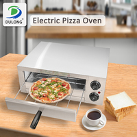 Horno Eléctrico de Mesa para Pizza de 12 Pulgadas, de Acero Inoxidable, Calentamiento Rápido, Alta Temperatura