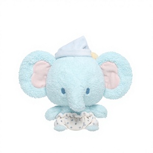 Divertido Peluche de Elefante Dormilón, Almohada para Acurrucarse, Compañero para la Hora de Dormir, Regalo de Cumpleaños Unisex, Poliéster, Algodón PP, 31cm-50cm - Product Image 1