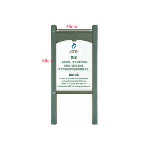 Panneau d'affichage extérieur personnalisé gravé ou imprimé UV 46x68cm, montage sur poteau, signalisation pour parcours de golf - Product Image 2