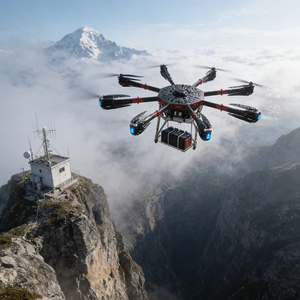 Drone de levage industriel GT240, charge utile de 280 kg, 40 minutes de vol stationnaire, vitesse de 25 m/s, résistance au vent fort, UAV multifonctionnel robuste, 4K UHD - Product Image 1