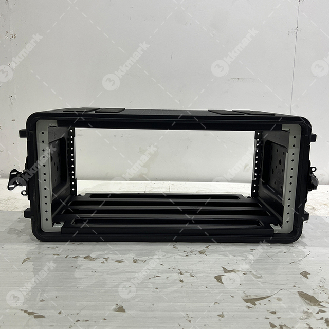 Factory Sales Waterproof HDPE PE Plastic Waterproof Takedown 2U 3U 4U 6U 8U 19'' Amp Tool Mixer Amplifier Rack Flight Case