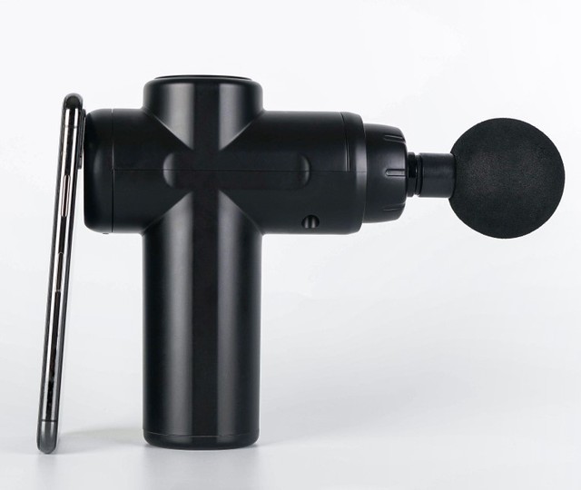Portable Professional Massage Gun 4 Heads Deep Tissue Muscle Facial Massager Machine 6 Speeds for Body Leg Neck Arm Application