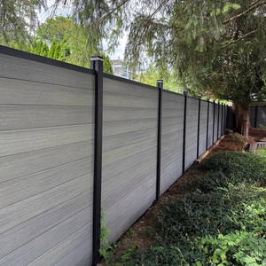 Panneau mural WPC, clôture de <span class=keywords><strong>jardin</strong></span> de 6 pieds, panneaux de clôture <span class=keywords><strong>en</strong></span> aluminium, imperméables, résistants aux UV, pour l'extérieur - Product Image 1