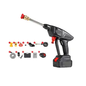 Hot Selling Cordless Portable High Pressure Cleaning Wireless Battery Power Spray Gun For Washing Car Washer