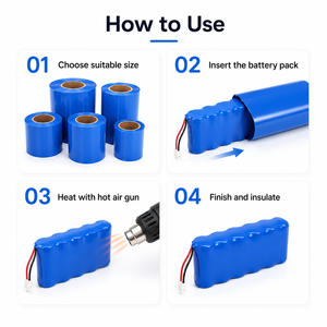 Grandes cellules plates au lithium-ion, emballage de protection imprimé sur mesure, tube thermorétractable en <span class=keywords><strong>PVC</strong></span> ignifuge - Product Image 4