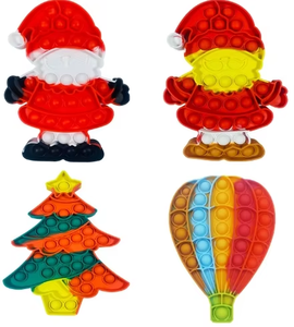Gros Noël Père Noël Arbre de Noël Popping Jumbo Bulle Silicone <span class=keywords><strong>Poppers</strong></span> Sensory Push Fidget Popper Jouet - Product Image 4