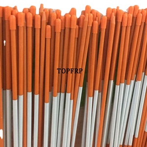 48" Orange Pole Fiberglass Snow Stake Reflective Driveway Marker - Product Image 2