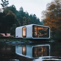 Cabines de bureau mobiles préfabriquées modernes de 20 pieds et 40 pieds, panneaux sandwich en acier, mini-maisons, chambre, salle de bain, cuisine pour villa, école