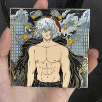 Broche de peinture à l'huile vintage en métal, dessin animé célébrité tournesol broche ange en alliage d'aluminium gravé pour vêtements et accessoires