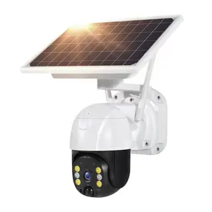 4G 2mp Icsee solar powered outdoor security camera external monitor use Wifi Solar Camera