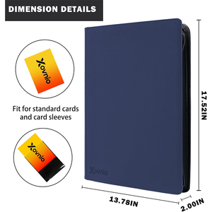 Classeur de cartes sportives 16 pochettes, étui en cuir pour 1024 cartes de football, produit emballé avec couverture en PU, albums et classeurs de cartes - Product Image 5