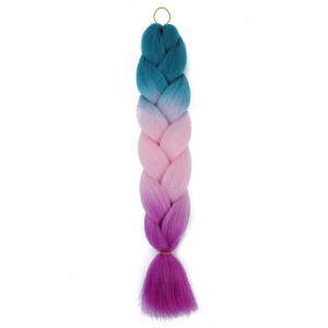 Pelo trenzado de <span class=keywords><strong>dos</strong></span> tonos, africano, barato, gris, Henlon, Jumbo, de alta temperatura, 100 - Product Image 2