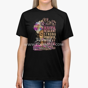 Personalizzato lei è bella forte potente Afro ragazza DTF trasferimento per la storia <span class=keywords><strong>nera</strong></span> mese - Product Image 4