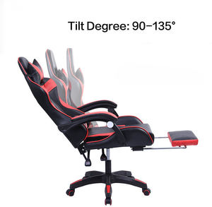 Prueba gratuita Precio económico más barato MOQ bajo Gaming Gamer Chair Racing Style Office Home Leather Computer Game Chair con reposapiés - Product Image 2