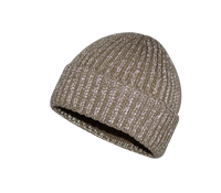 Bonnet en tricot côtelé doux thermique effet scintillant couleur avoine, bonnet d'hiver à revers roulé pour femme, usage quotidien et festif, personnalisable OEM