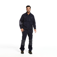 Tenues de Travail Industrielles Multi-Poches, Ensemble Deux Pièces Veste Résistante et Pantalon Cargo