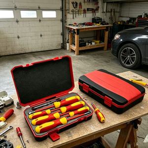 Kit de Herramientas para Electricistas de Grado Industrial, 1000V, Seguro, con Alicates Pelacables, Destornilladores Aislados para Reparación de Circuitos, Gran Venta - Product Image 1