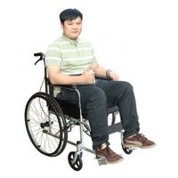 Silla de Ruedas Plegable Portátil Fitin, Ligera, de Aluminio, con Empuje Manual, para Adultos, Discapacitados, Ancianos, Uso Hospitalario y Doméstico, 3 Años de Garantía