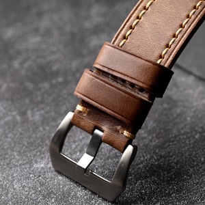 Horween da nâu xem ban nhạc 20 22 24 26mm Chất lượng cao da dây đeo đồng hồ - Product Image 3
