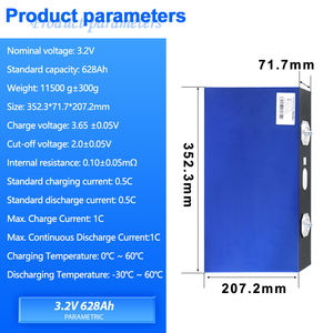 预售EVE MB56 3.2V 628Ah Lifepo4可充电高容量棱柱形电池2-16pcs，用于储能系统欧盟库存 - Product Image 3