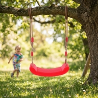 Siège de balançoire incurvé en plastique pour enfants Zoshine avec corde réglable, accessoire de remplacement pour balançoire de jardin extérieur