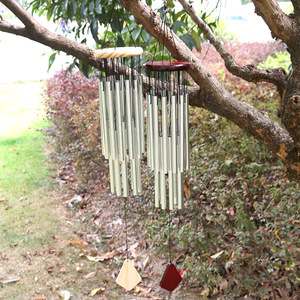 Wholesale Metal Wind <b>Chime</b> Pendants 20 Aluminum Tube Hanging Decor FOR Home Wedding <b>Bell</b> Decorative and Gifts - Product Image 6