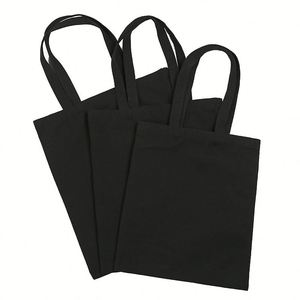 Bolsa de Lona de Algodón Personalizada de Alta Calidad, Reciclable, con Impresión de Serigrafía, Asa Larga, en Oferta - Product Image 1