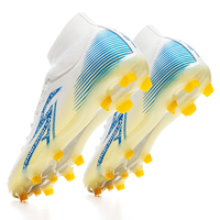 Chaussures de football pour hommes respirantes personnalisées en gros d'usine, crampons longs FG, résistantes à l'usure et antidérapantes