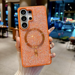 เคสโทรศัพท์มือถือแม่เหล็กเพชรหรูหราสำหรับ Samsung S26 ultra S25 S24 S23 ซีรีส์  ฝาหลังเคลือบเงาแบบดีไซน์เนอร์ OEM - Product Image 3