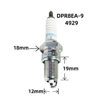 Pièces de moto d'origine 4929 DPR8EA-9 Bougies d'allumage Accessoires pour Honda CB750/F2 CB750L CB750 Knight Hawk 750CC Motorbike