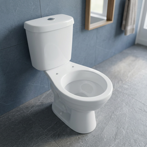 WC à chasse lente de style occidental à prix abordable, de haute qualité, en céramique, deux pièces, avec couvercle de siège - Product Image 6