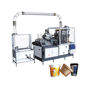 Machine automatique de fabrication de bols seau <span class=keywords><strong>en</strong></span> papier Kraft pour soupe nouilles <span class=keywords><strong>salade</strong></span> machine de formage de grands gobelets <span class=keywords><strong>en</strong></span> papier PE avec couvercle - Product Image 1