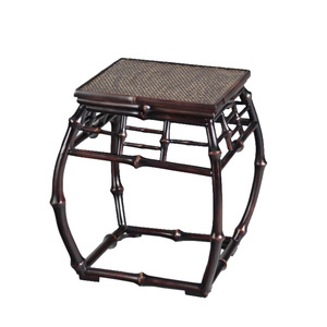 Ming Qing Style Bamboo Square <b>Table</b> Set 5 Piece Chinese Design <b>Dining</b> Room Furniture With Four <b>Stools</b> - Product Image 5