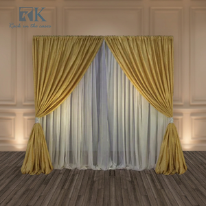 ฉากหลังผ้าม่านแบบดรอปหรูหราพร้อมขาตั้งสำหรับงานแต่งงาน - Product Image 3