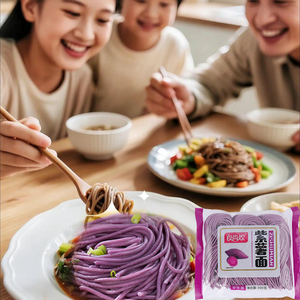 Nouilles de patate douce violettes riches en protéines et faibles en matières grasses, régime alimentaire sain, ramen instantané riche en protéines, 300g, vente directe d'usine - Product Image 4