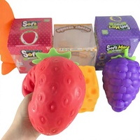 Jouets Squishy Géants TPR Crazyfun Smush Mart à Rebond Lent, Viral TikTok, pour Enfants et Adultes