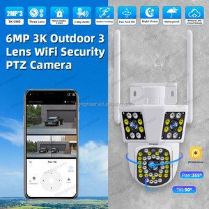 Hongnaer WiFi 3 vidéo extérieure intelligente 6MP 3K PTZ caméra de surveillance IP <span class=keywords><strong>IPC360</strong></span> maison trois objectifs WiFi sécurité CCTV caméra sans fil - Product Image 2