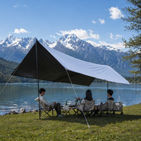 Tente d'été personnalisée en polyester, auvent de camping extérieur, protection UV à 99 %, bâche imperméable pare-soleil, abri de pluie portable pour pique-nique