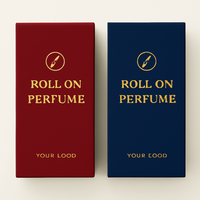 Boîte à parfum à rouler écologique avec design blanc uni et impression de logo personnalisé