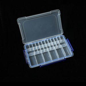 Transparent 28 Compartment Storage Box With Lid For Desktop Organizing Parts And Daily Necessities Rectangle Shape - Product Image 2