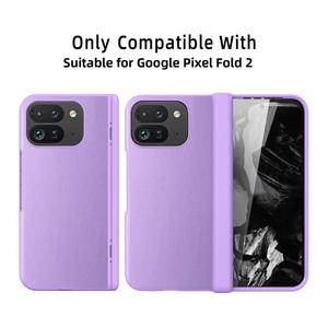เคสโทรศัพท์ Huanmin รุ่นใหม่สำหรับ Google Pixel 9 Pro แบบ TPU พับได้ ป้องกันเต็มรูปแบบ ดีไซน์พับได้แบบสปริง ลายลิ้นจี่ พร้อมช่องใส่บัตร - Product Image 2