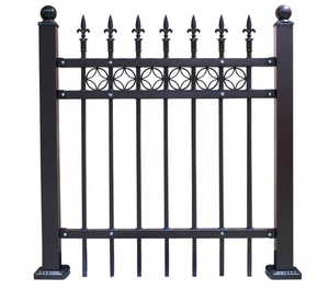 Clôture de jardin en fer forgé galvanisé, 10 m, prix d'usine - Product Image 1