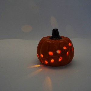 Linterna de Calabaza LED de Cerámica Directa de Fábrica, Venta al por Mayor, Luz de Calabaza Personalizada para Halloween, Regalos de Cosecha de Otoño, Decoración del Hogar - Product Image 6
